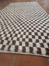 Schachbrett Weiß/Braun 260x160
